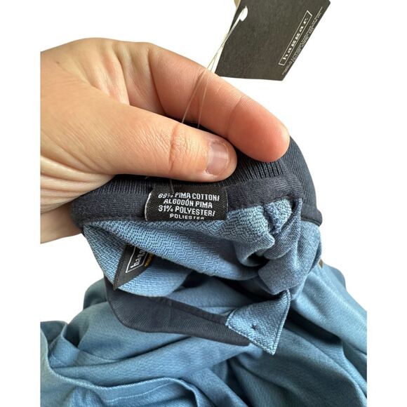 Haggar Performance Wear Cool 18 Polo Men's Large Blue Outdoors Minimalist - Picture 4 of 5